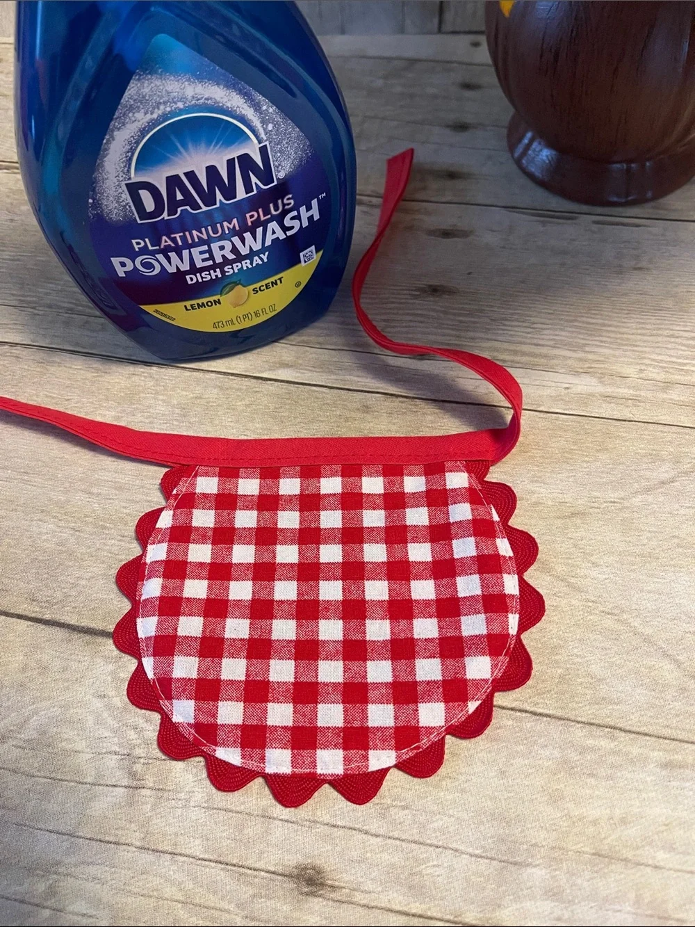 Three Pc Bundle Apples Dish Towel Pot Holder & Dish Soap Bottle Apron